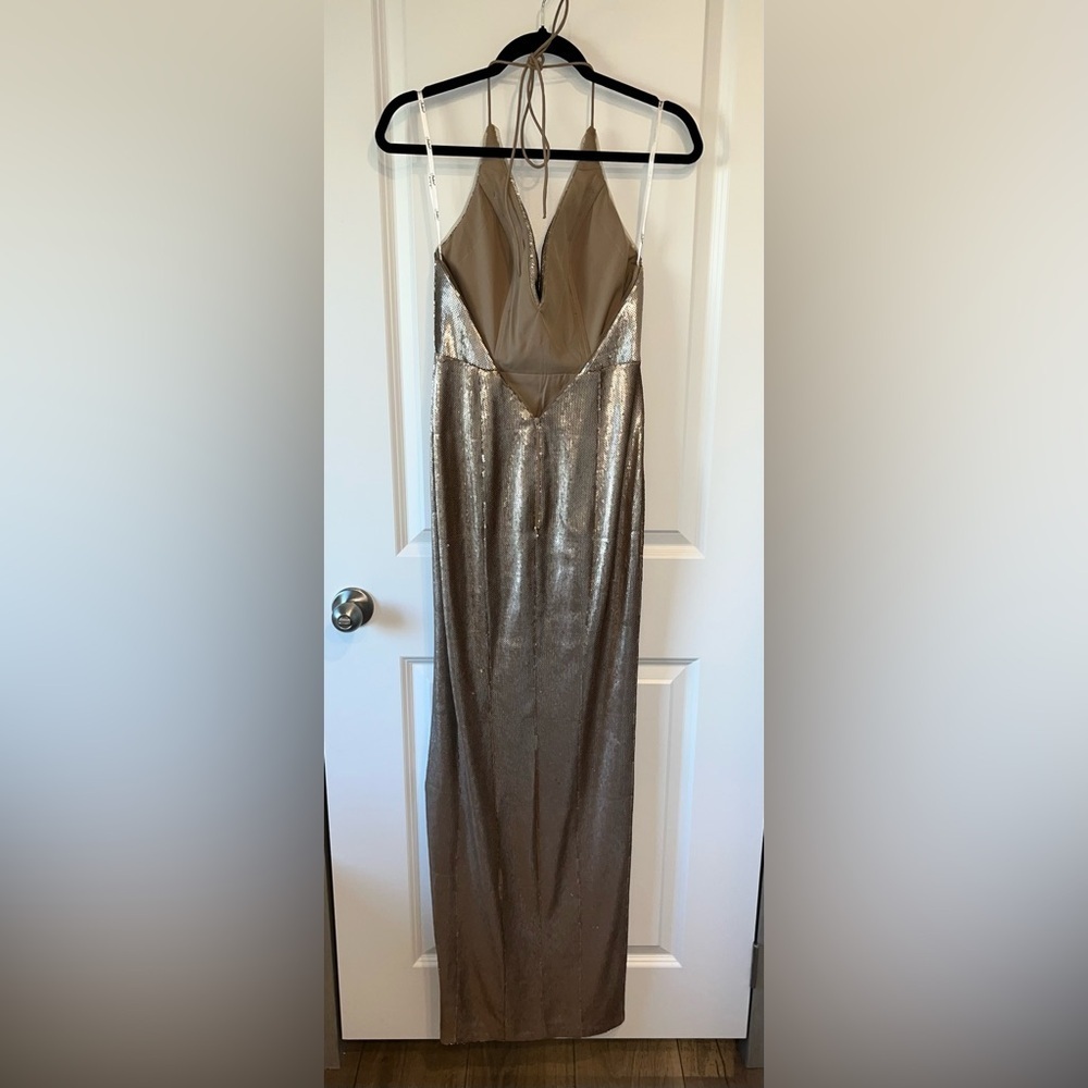 Jadore Australia Evening dress High Slit Sequin Gown Long Dress Party US 6 - Picture 2 of 10